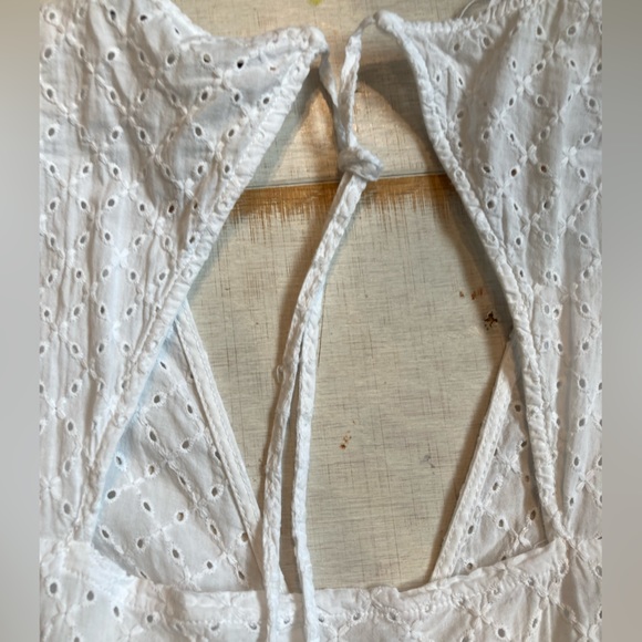 (SOLD!!! Do not buy)(Not For Sale)Zara | Boho Plunge Neck Open back Tier dress - Picture 6 of 7